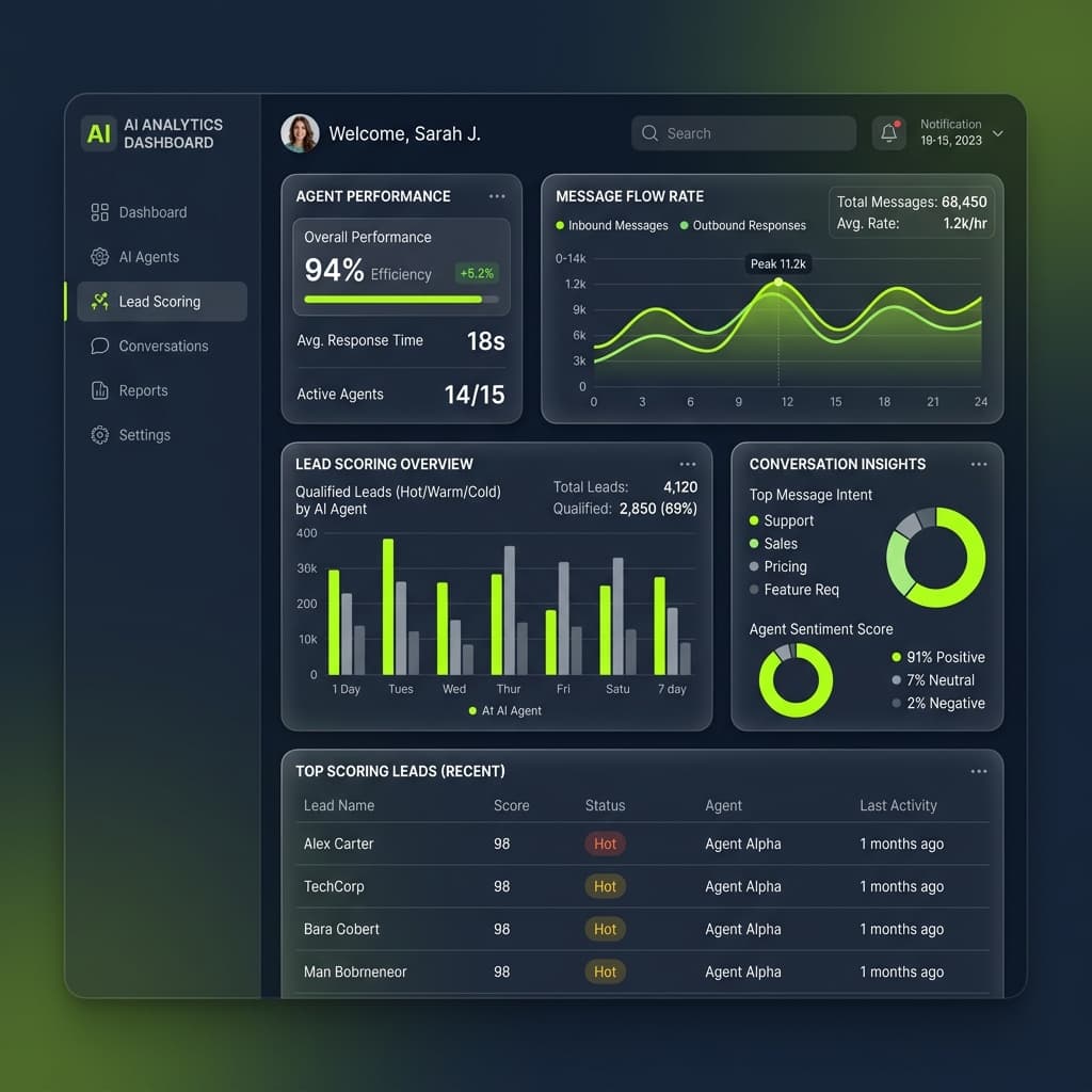 innovAI Growth Dashboard Preview